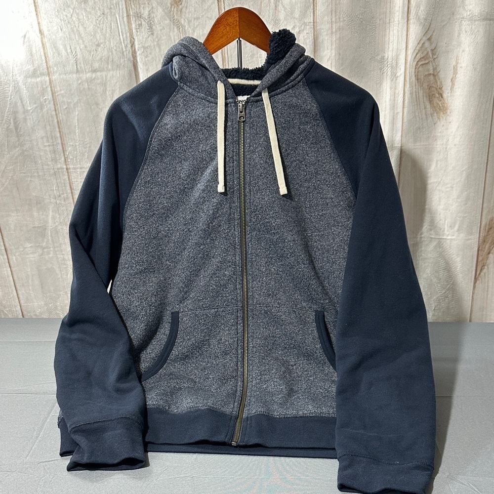 Men's Sonoma Navy  and Gray Zip-Up Hoodie